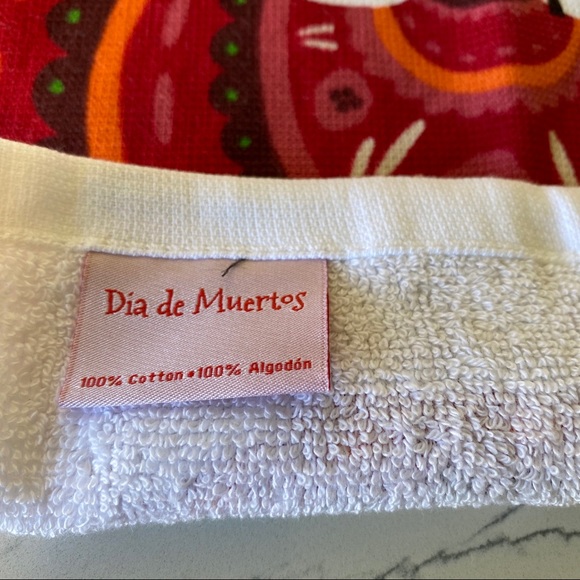 Day of the Dead Dia de Los Muertos Kitchen Towels Sugar Skulls - Picture 5 of 6